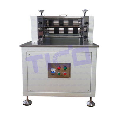 Máquina de corte de elétrodos de largura de 350 mm equipamento de laboratório de células cilíndricas 1,1 kW