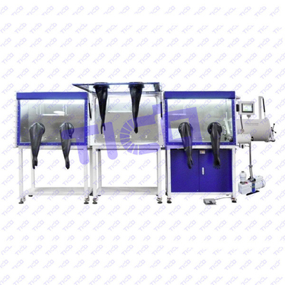 comprar 3 Parte rápida para abrir caixa de luvas de vácuo equipamento de laboratório controle de PLC para bateria linha Polit online manufacture