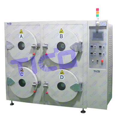comprar Máquina de secagem a vácuo de elétrodos de bateria de quatro portas circular 30KW online manufacture