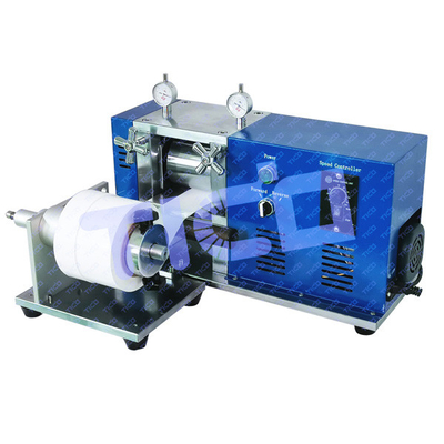 comprar Máquina de prensagem de rolos de calendário elétrico de largura de 100 mm com enrolador e desenrolador online manufacture