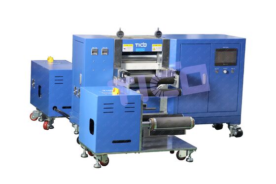 Comprar Calandra Hidráulica Térmica de 400mm de Largura com Bobinador e Desbobinador Fabricação em linha