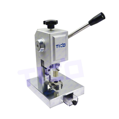 Cortador de disco manual de células de moedas TICO com matriz de corte de 3 ~ 24 mm opcional