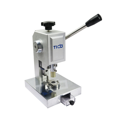 Máquina de corte manual de discos de células de moedas