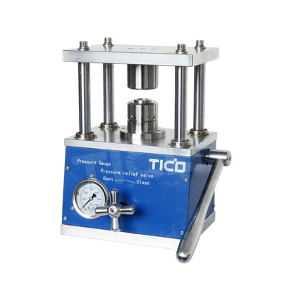 STC-SF120 Equipamento de laboratório de células de moedas Crimper hidráulico manual para pesquisa de células de botão
