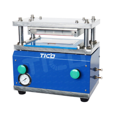 Máquina de corte a borracha de elétrodo a gás Máquina manual de fabricação de células de bolsa