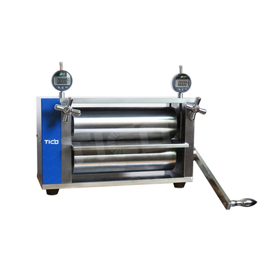 Máquina de calendar de bateria manual HRC62 para fabricação de elétrodos