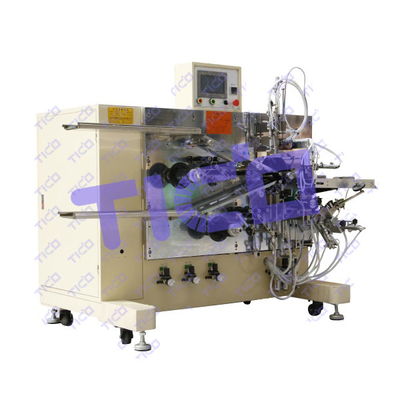Máquina de enrolar de bateria de elétrodos semiautomática para fabricação de núcleos de células de bolsa