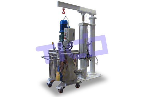 1.1KW Balde de transferência de potência de mistura para misturador de vácuo planetário de 60L em tamanho L660*W660*H1375mm